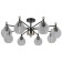 Ceiling light Gerhort G11090/8MBK+BRS CL, 8x40W, E27, 28x82x82 cm, bronze color