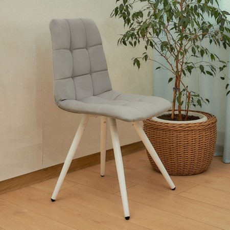 Dining stool Polini Home Berlin SM, the color is light gray-white-7