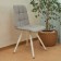 Dining stool Polini Home Berlin SM, the color is light gray-white