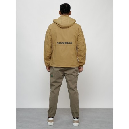 Sports male jacket, size 50, beige color-4