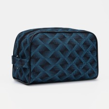Cosmetic bag with lightning, dark blue color