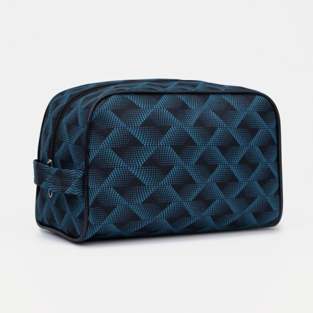 Cosmetic bag with lightning, dark blue color