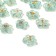 Acrylic bead "English letters" mix, flower, 12 × 4 mm, set 10 g, gold color