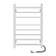 The electric heated towelputor "Sanprise" Quadro P8, 500x800 mm, right, chrome