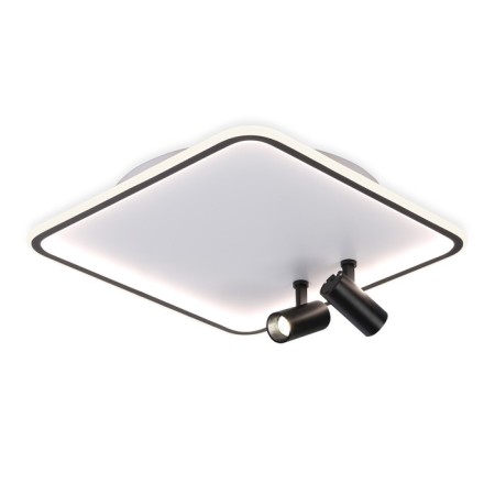 LED ceiling LED with Ambrella Light, Linetech, FL5115, LED, 97 W, 7275LUM, 3000-6400K, Black, Black