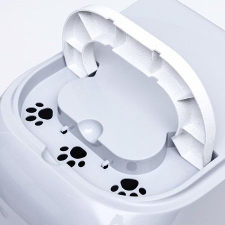 Domik toilet for cats closed with a door 43*32*33 cm, gray-7