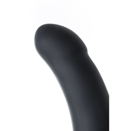 Anal phalloimitator Popo Pleasure by Toyfa Serpens with a bend s, silicone, black, 13 cm-8