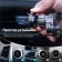 Cartage phone holder to a deflector, selfless 6-9.5 cm, black