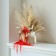 Dry amaranth flowers, 100 g, sheet size: from 50 to 60 cm, pink color