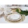 Porcelain dinner lunch share "Festive mood", D = 25.5 cm, white color