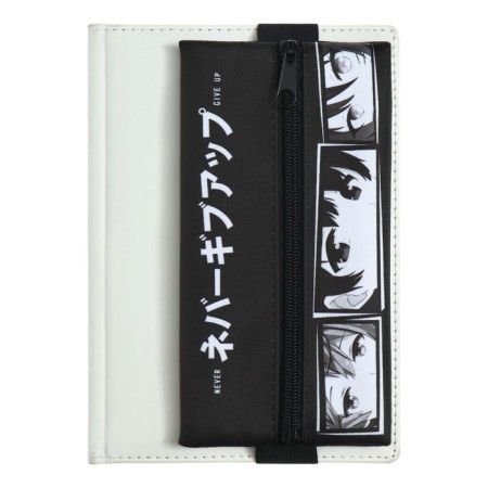 Penal soft, 1 compartment, 95 x 200 mm, flat, pm-shp28 anime, with an elastic band for a notebook,-3