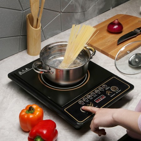 Electric tile Luazon LIP-001, induction, 1 burner, 2100 watts, black-3