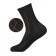 Set of men's socks, size 25, 6 pairs, black color