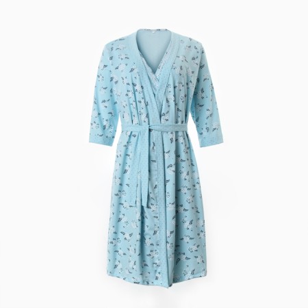Women's kit for pregnant women (shirt/robe), heavenly color, size 48-6