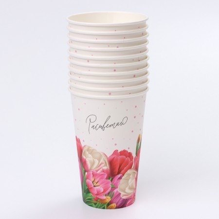 Single -paper cup "bloom" 400 ml-2