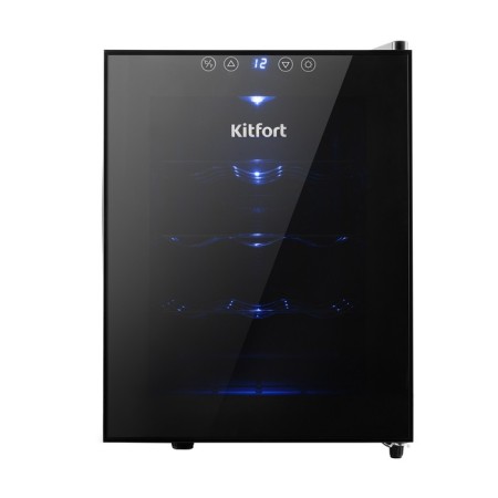 Wine cabinet KitFort KT-2408, 70 watts, 5 shelves, 33 l, 12 bottles, 1 climatic zone-1