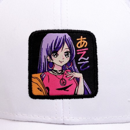 Кепка детская для девочки с сеткой «Аниме», цвет белый, р-р 52-54, 5-7 лет-5