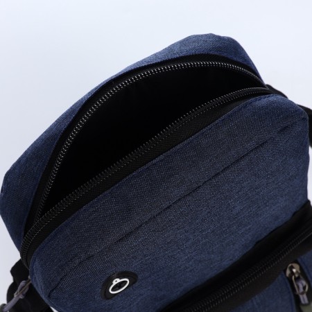Male bag, blue color-4