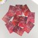 Cardboard Biro "with the anniversary. Bordeaux" set 10 pcs (5 types) 4x6 cm