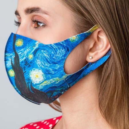 Mask from neoprene reusable, "Star Night"-1