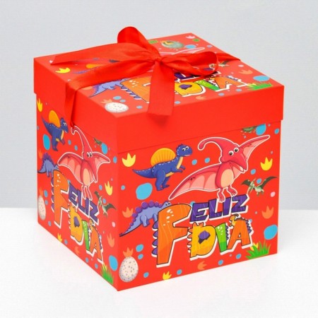 Self -charged box "Children's" dinosaurs 15x15x15 cm