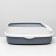Universal toilet with board, 62 x 44 x 24 cm gray gray