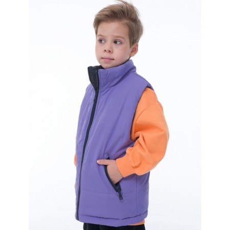 Vest for boys, height 110 cm, black color-4