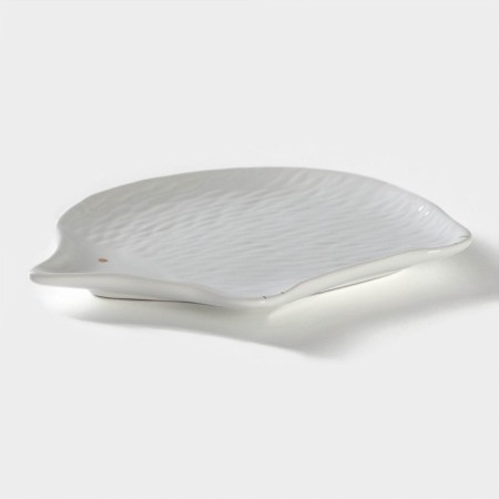 Serving share "Hedgehog in gold", 20 × 17 cm, white color-2