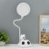 Table lamp "Bear with the ball" LED black and white 14x15x48 cm Risalux