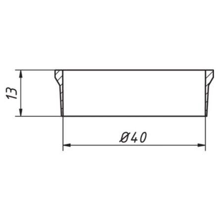 Laying ORIO P-2040, D = 40 mm, conical, PVC, 20 pcs-3