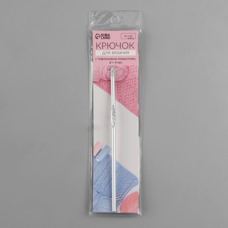 Knitting hook, with Teflon coating, d = 4 mm, 15 cm-4