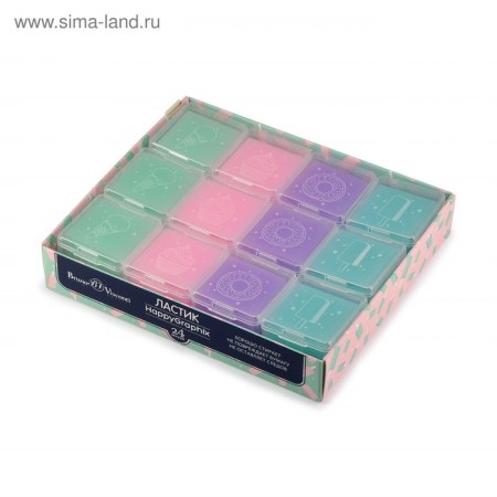 Eraser Happygraphix Zefir square, soft, mix-4