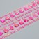 Sticker of rhinestones plastic "Hearts with microbiser" MIX 31.5x6.7 cm