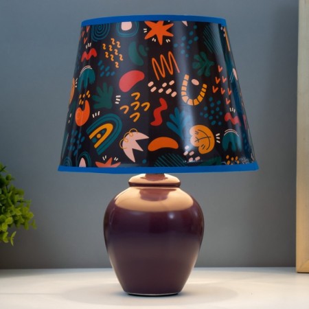 Board Lamp "Abstraction" E14 15W violet risalux-1