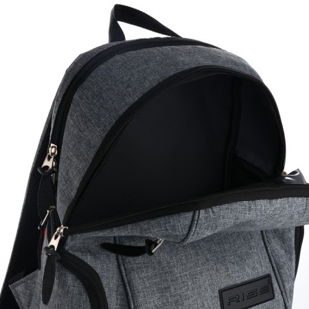 Male backpack, Rise, 2 lightning departments, 2 side pockets, color gray color-5