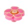 Handle Baby button KID 024, "Flower 2", rubber, pink