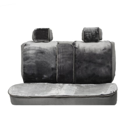 Alpaca Plus capacities, artificial fur, a set for the entire salon, dark gray-1