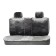 Alpaca Plus capacities, artificial fur, a set for the entire salon, dark gray