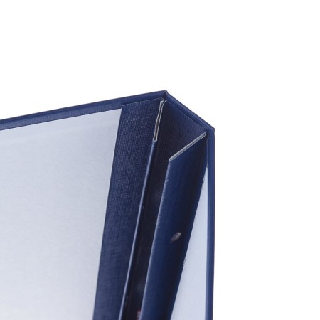 Folder "Master's dissertation" Bumvinyl, scallops/suture, without paper, blue color (capacity up to 300 sheets)-2