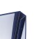 Folder "Master's dissertation" Bumvinyl, scallops/suture, without paper, blue color (capacity up to 300 sheets)