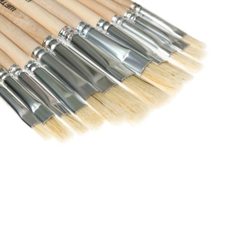 Set of brushes stitch 12 pieces: No. 1, 2, 3, 4, 5, 6, 7, 8, 9, 10, 11, 12, flat-2