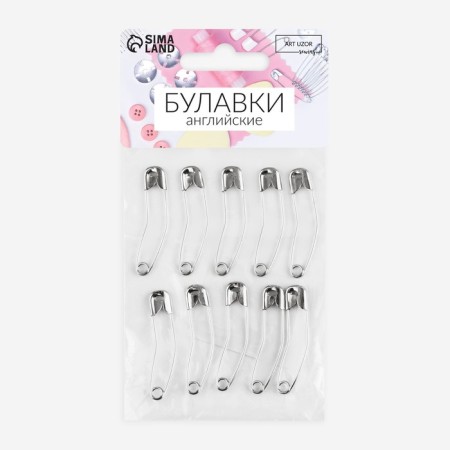 Drilling engines, curved, 38 mm, 10 pcs, silver color-3