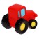 The bath toy "Blue Tractor", red color, 10 cm