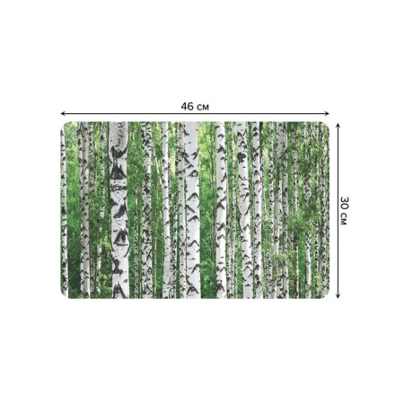 A set of napkins for setting the Birch Forest table, rectangular, rounded edges, size 30x46 cm, 4 pcs-2