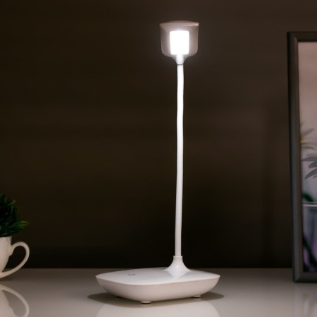 Sensory table lamp 16758/1 LED 2W 6000K USB AKB White 13x10.5x38 cm Risalux-2