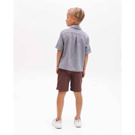 Shorts for the boy Minaku: Casual Collection Kids, chocolate color, height 152 cm-2