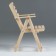 Folding chair with armrests, 70 x 55 x 92 cm