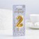 Candle for the cake number "Golden", 5.5 cm, number "2"
