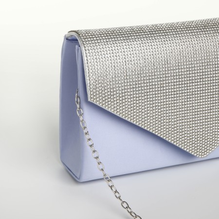 Women's bag on magnet, blue color-4
