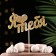 Topper "I love you" Golden glitter 15x7.3 cm